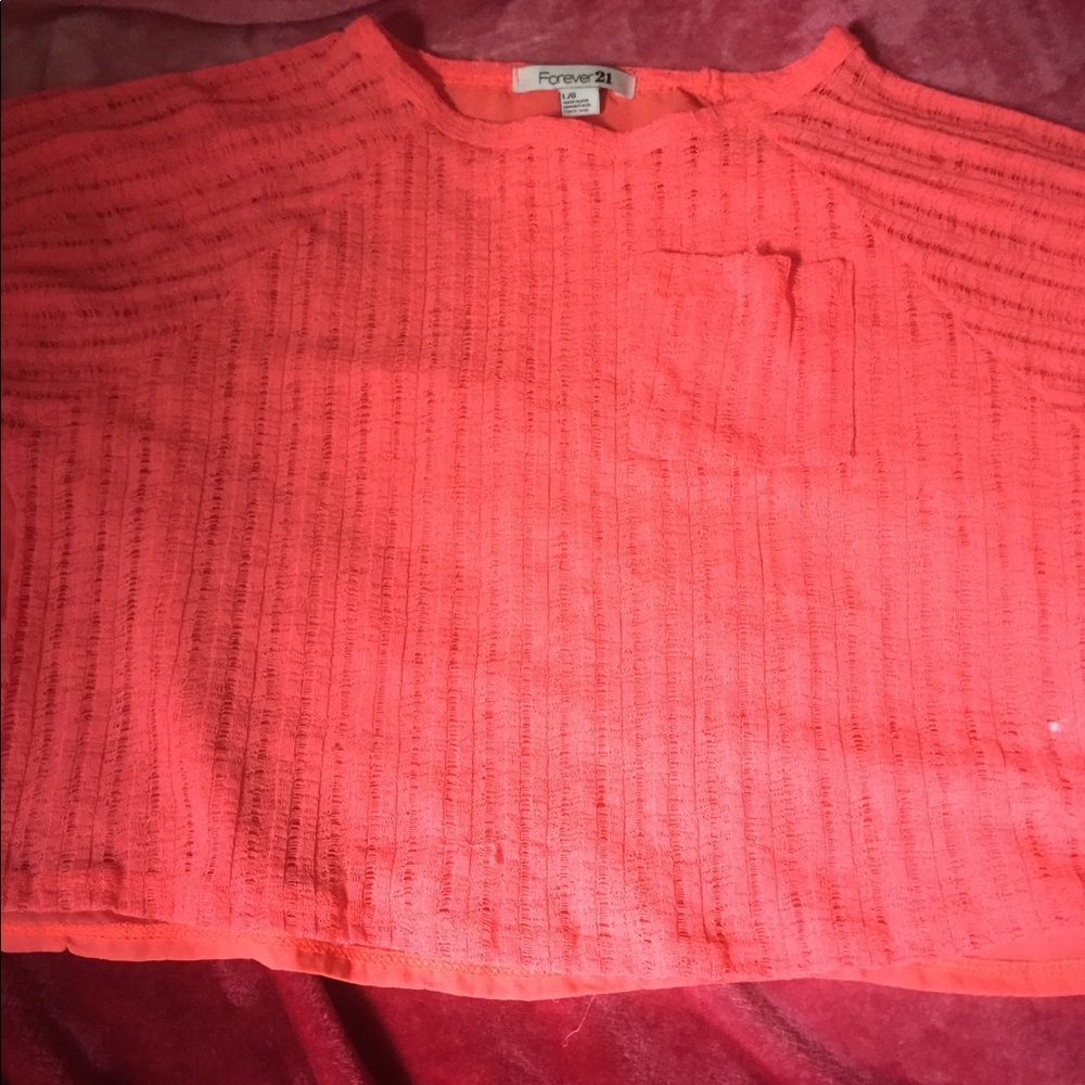 Forever 21 peachy orange top